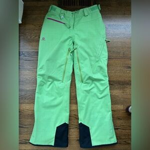 Salomon Women’s Green Clima Pro Storm Snow Pants
